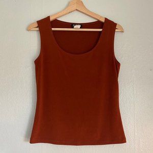 Soft Burnt Orange Y2K Tank Top Size Small